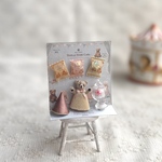   【ミニチュア】モールベア キナリカラー パペット＆キャンディセット papetto＆Candy