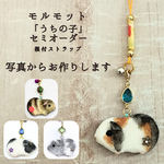 【受注制作】モルモット「うちの子」セミオーダー 🌸​あなたの愛しいモルちゃんが、小さな根付ストラップに！
