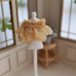 フリルシフォントップス　バタークリーム