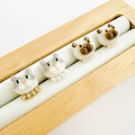 【新パーツ追加】いつも一緒に🐾にゃんこの耳飾り🐱選べるパーツ⋮受注制作／猫・ハチワレ・プチギフト