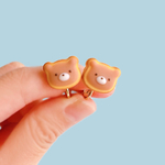 クッキーになったくまの耳飾り🍪【受注制作】／お菓子・スイーツ・ミニチュアフード