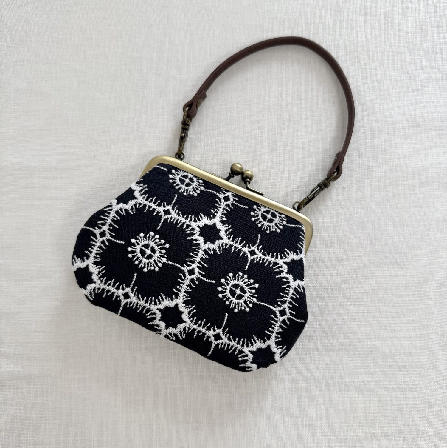 new》ミナペルホネン 親子がま口財布（コンパクト）rosy
