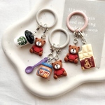 【送料無料】ハンドメイド めじるしアクセサリー 3個セット くま アンブレラマーカー めじるしチャーム