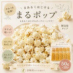 国産無添加 ポップコーンの素 50g×10pack