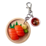 ミニチュア寿司（サーモン）キーホルダー🍣味噌汁付