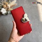 ◆7色・ハラコハートの本革手帳型スマホケース[多機種対応]iPhone17.x.xr.max.Xperia.Galaxy