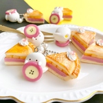 【送料込】蜜いもパイとおばけマシュマロのボールチェーン