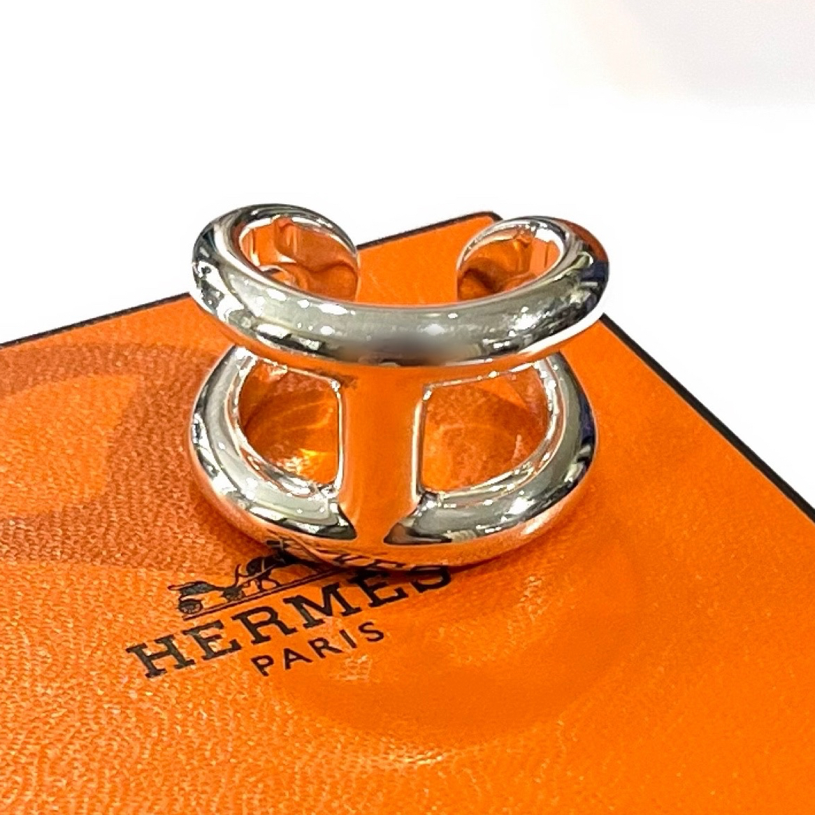 希少【HERMÈS】【約17号57】2909 指輪ブランド オスモズGMリング