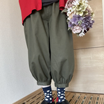 ☘️秋カラー☘️【定番★人気】大人のバルーンパンツ◉ポケット後ろ☆カーキ