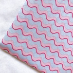 【シャーティング55×50】YUWA wave stripe ・ピンクローズ