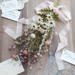 色褪せない＊魔女の小部屋のナチュラルスワッグ smoky pink & ivory