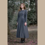 【受注生産】ワークドレス（チャコールグレー）【XS〜6L】【T145〜T170】