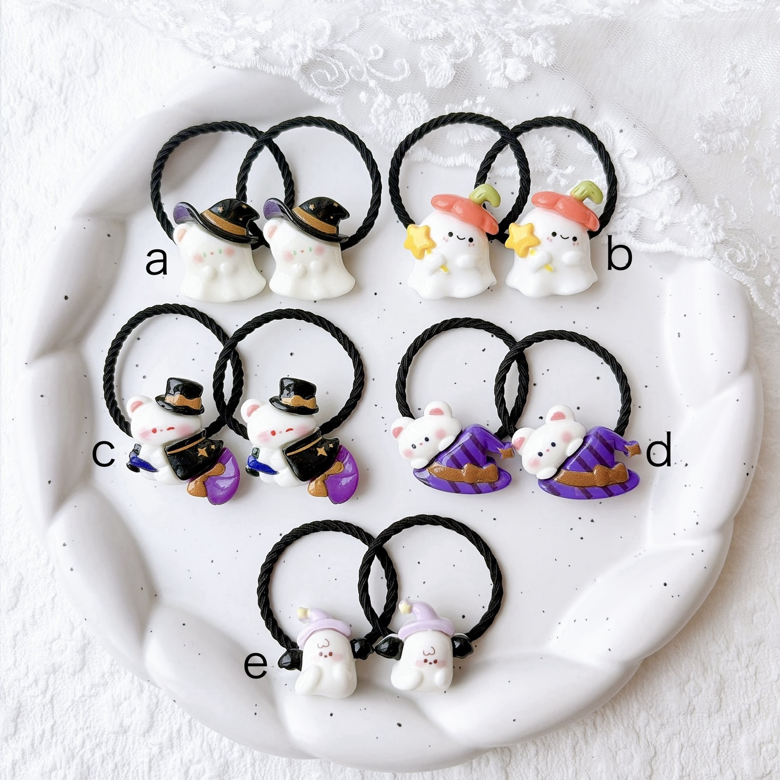 2個セット》 ハロウィンヘアゴム / キッズヘアアクセサリー キッズ