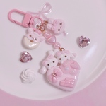 しゅがうさハートマカロンキーホルダー💗🎀