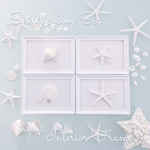  シェルインテリアフレームWhite♡３点セット
