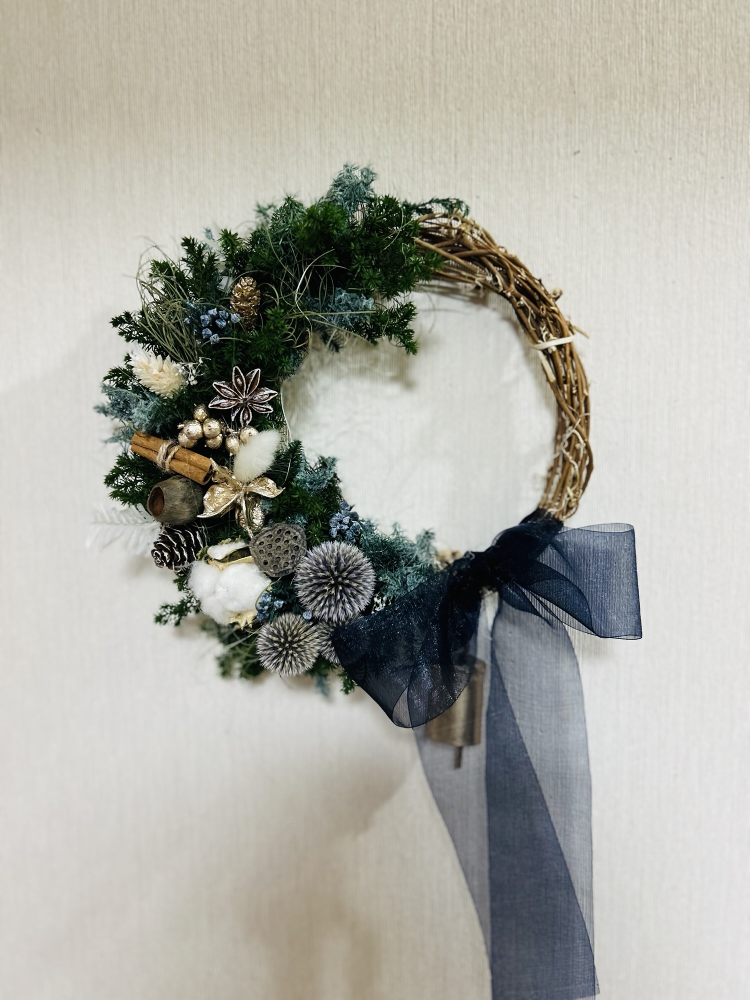 4.クリスマスハーフリース プリザーブドクリスマスハーフリース ベル付き - mandarin lop | minne