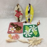 ★Xmasオーナメント★サーフボートﾞコースター ハワイアンキルト⑫