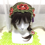 ★  お花モチーフの ヘアバンネックレス ★  マルチway   使い方色々考えてね❗️️