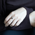 【秋冬限定※2/28まで】<Herz>Bubble Smoky Quartz RING / SV925 ≪送料無料≫ 天然石 スモーキークォーツ
