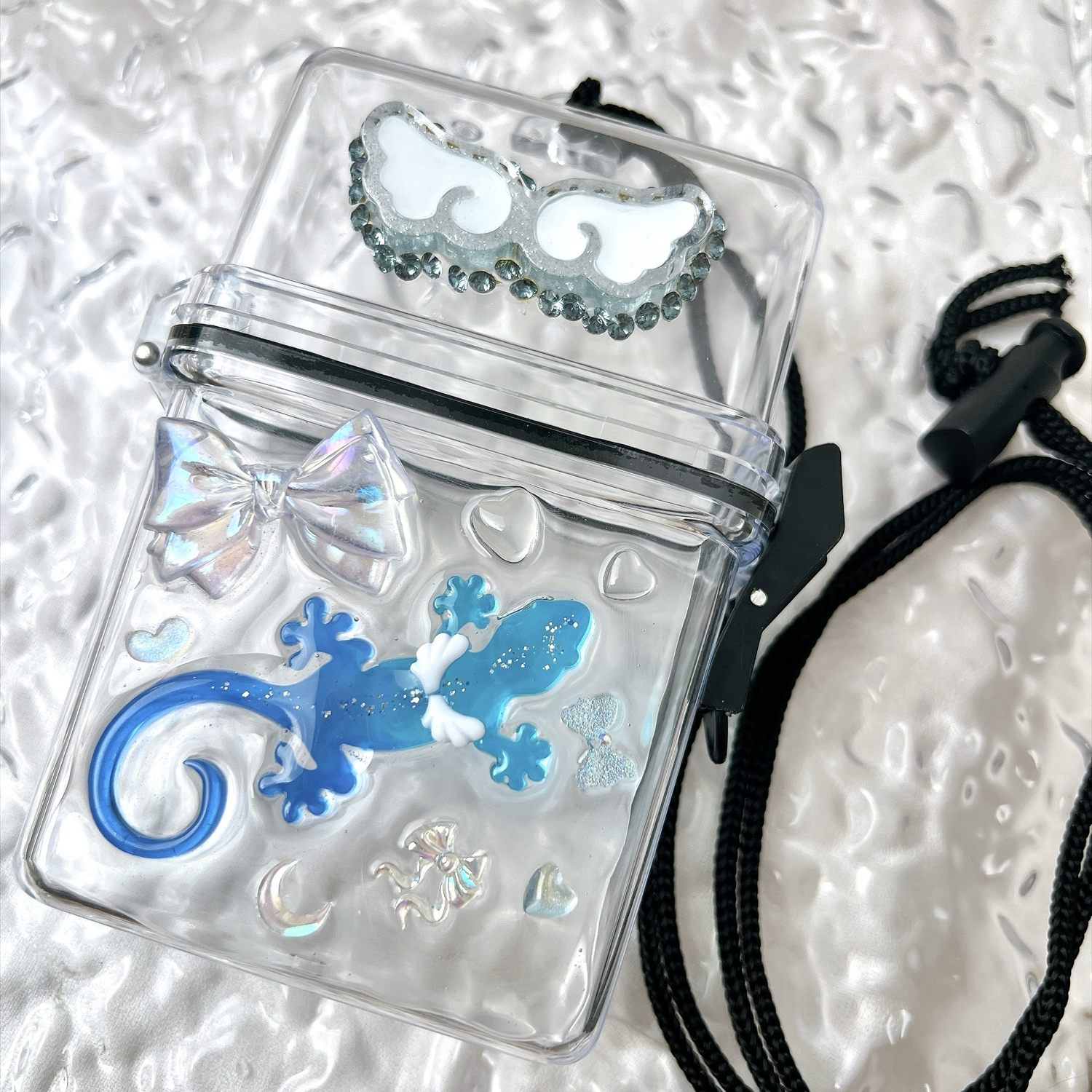 ①爬虫類×スケルトンケースデコ🦎💎 - ˙˚ʚAngelɞ˚˙ | minne byGMO