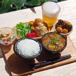 ミニチュアフード　唐揚げ南蛮定食　