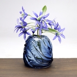 細波紋花入れ（群青）B