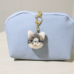愛猫キーホルダー　キジ白