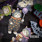 【A246-Mコラージュ素材】Glee紙モノ/シール ジャンクジャーナル　猫　ハロウィン　デザインペーパー　ヴィンテージ  レトロ