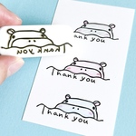 カバさんの「thank you」消しゴムはんこ