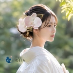 【上品で華やか】ほんのりピンクの胡蝶蘭の髪飾り/成人式/結婚式/和装/ウエディング /ヘッドドレス
