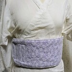 Lサイズ和装ウエスト補正パット(藤色)