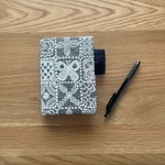 mina perhonen forest tile ベージュ　A6  ほぼ日 オリジナル　カバー ミナペルホネン の 刺繍生地