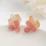 【華やか】あじさい ピアス  ノンホールピアス