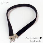 シンプル ベルベットチョーカー 10mm