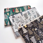 送料無料《フランス生地》Xmasポーチ（Lサイズ）