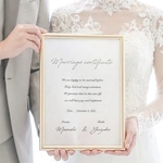 ♡×600〈結婚証明書〉トレーシングペーパー　ウェディング　ウェルカムスペース　シンプル
