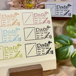 【手帳・ノート用】日付スタンプ｜ページ整理・ToDo・記録づくりに／はんこ