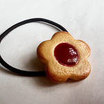 いちご花クッキー ヘアゴム 