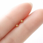 つけっぱなし 金属アレルギー対応 極小ピアス 18K サージカルステンレス316 小ぶり シンプル 小さい