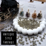 9/5 new✨新商品🈹【260円→234円】Antique Style Farfalle｜手染め＆加工ビーズ ファルファーレ 【約200個】【6mm】フロストタイプ【Fal88】