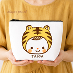 名前入り　名入れ　おむつポーチ（寅年タイガーちゃん）