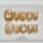 amber brown ネイルチップ