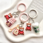 【送料無料】ハンドメイド めじるしアクセサリー 3個セット くま アンブレラマーカー めじるしチャーム