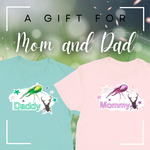 onolilikoi様【家族　親子　お揃い　Tシャツ】ヘラクレスオオカブト　ギラファノコギリクワガタ　半袖　涼しいドライシャツ　ミントグリーン　ベビーピンク