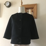 イタリア MTR社製 カシミヤ100％（黒）で作ったボレロジャケット