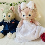 【送料無料】　ジェラトーニ＆リーナベル　🤵👰コスチューム　ウェディングドレス　結婚式　ウェディング　ハンドメイドコスチューム　ウェルカムドール　クッキーアン　ステラルー