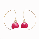 ゆれるバラピアス