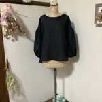 リネンブラック　ブラウス💕