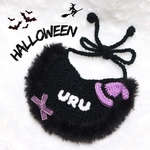 犬用＆猫用　お名前入り　ハロウィン魔女っ子bib🎃🖤