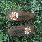 お花の刺繍ヘアピン ミニサイズ ㉖